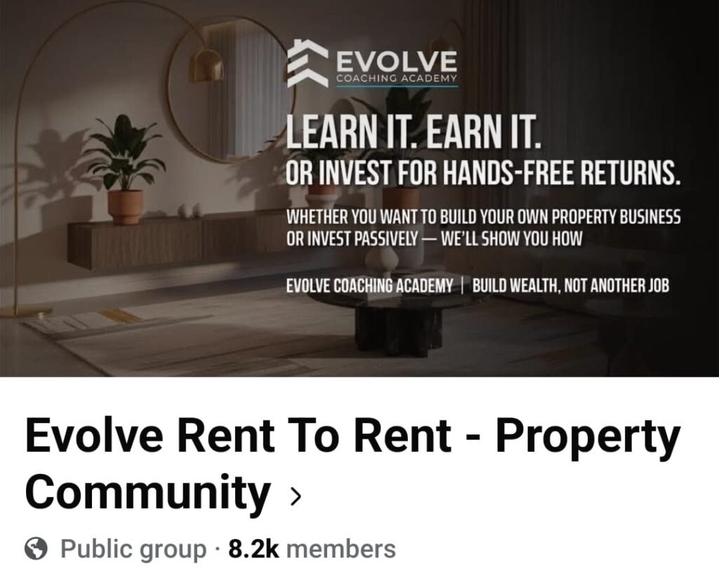 5) Evolve Rent to Rent - Property Community